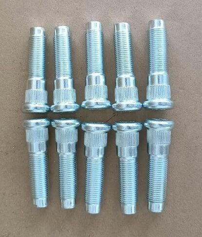 10pcs 9/16-18 Thread Wheel Stud Bolt 610-389 -0.666 in. Knurl ، 2.34 in. in Saudi Arabia