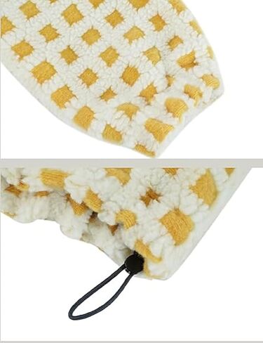 yoawdats womens لطيف sherpa fleece سترة غامض zip up checkered اقتصاص الخروج سترة دمية نعيمة الملابس الخارجية غير الرسمية in Kuwait