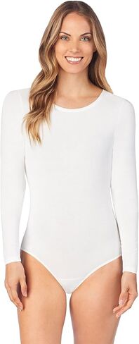 Stretch Long Sleeve Bodysuit with Soft Fabric by Cuddl Duds in Saudi Arabia