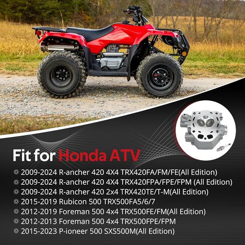 جافيك أسطوانة الرأس وشرارة قابس الملاءمة لهوندا آر روبكون فورمان فورمان P-ioneer 420 500 TRX420 TRX500 SXS500 2009-2024 ، O.E.M# 12200-HP7-A01 12200-HP7-A00 in Kuwait
