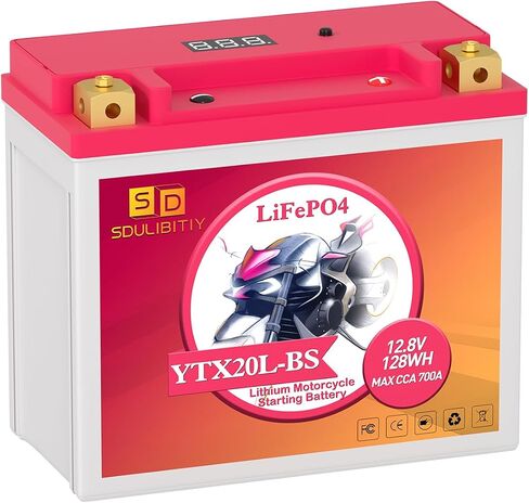 YTX5L-BS Lithium Motorcycle Battery LiFePO4 Powersport 12.8V 3Ah 250CCA Replacement Motorcycle, ATV, UTV, Scooter, 4 Wheeler in Saudi Arabia