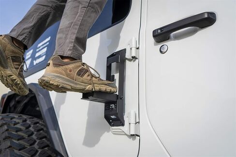 درع الجسم 5146 2007-2021 Wrangler JK ، JL ، JT Hinge Steps (PR) ، Black in Saudi Arabia