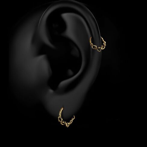 ASTM F136 Titanium Septum Ring Hoop ، حلقات الأنف 16G/8-10MM ثقب المجوهرات المجوهر in Kuwait