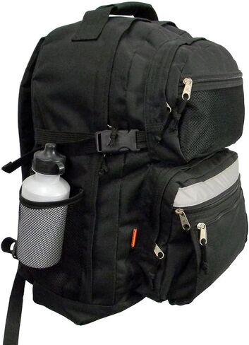 K-Cliffs Large Bookbag Student School Book Bags Big Emergency Backpack Reflective Stripe in Kuwait
