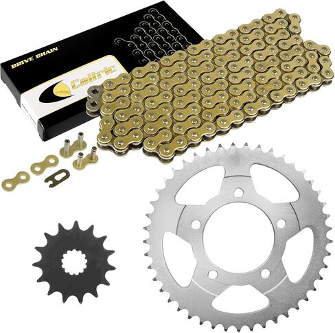 سلسلة محرك Caltric و Sprockets مجموعة متوافقة مع Suzuki SV650 SV650A SV650S 1999 2000 2001-2012 in Saudi Arabia
