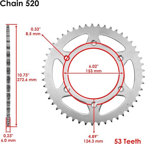 Caltric Golden O-Ring Drive Kit و Sprocket Kit متوافقة مع Honda CRF250X 2004-2016 in Saudi Arabia