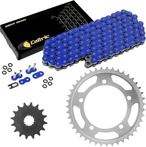 Caltric Blue O-Ring Drive Chain & Sprockets Kit متوافقة مع Suzuki 600 GSX-R600 GSXR600 2006-2010 in Saudi Arabia