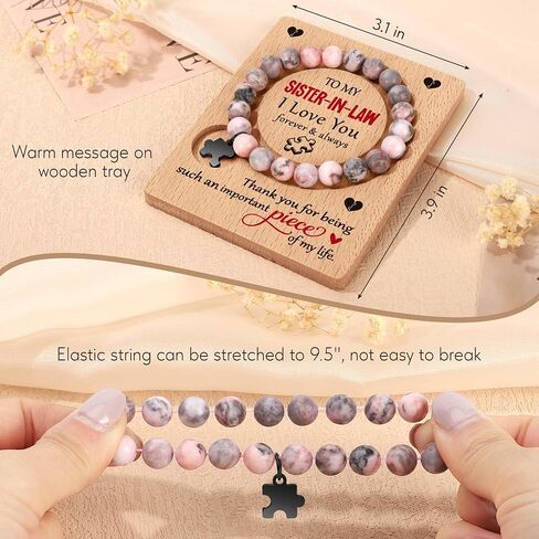 Gifts for Bonus Mom Mother In Law Christmas Birthday Unique Presents for Bonus Mom, Second Mom, New Mom, Stepmother, Mothers Day, Valentine's Day, Retirement - Bonus Mom Bracelet in Saudi Arabia