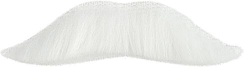 WILDREEDS Self Adhesive Fake Mustache, Novelty Realistic Facial Hair for Adults, Costume Accessory for Halloween and Festival Party (White) in Saudi Arabia