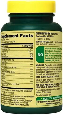 Spring Valley Probiotic Multi-end-end-endistive formula tablets ، 200 CT + Daily Lestoled Tracker Stracker in Saudi Arabia