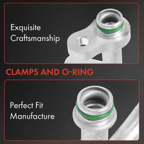 A-Premium A/C Discharge Line Hose Assembly Compatible with Mitsubishi Outlander 2014 L4 2.4L, Compressor to Condenser in Saudi Arabia