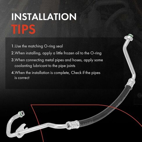 A-Premium A/C Discharge Line Hose Assembly Compatible with Mitsubishi Outlander 2014 L4 2.4L, Compressor to Condenser in Saudi Arabia