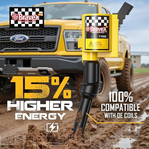 High Performance 8PCS Straight Boot Ignition Coils& Spark Plug SP546 15% More Energy Ford F150 F250 F350 for Ford Lincoln Mercury V8 V10 4.6l 5.4l 6.8l Compatible with DG511 C1541 FD508 (YELLOW) in Kuwait