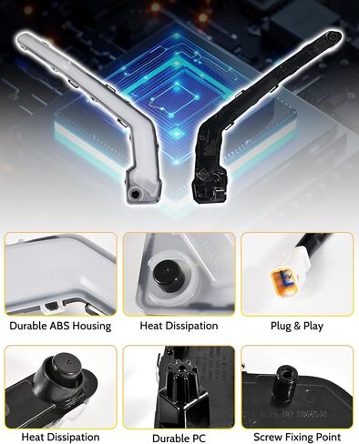 RGB LED Fang Lights لـ Can-Am Maverick X3 و X3 Max Trail Sport 2017-2025 ، التحكم في التطبيق ، بدء الرسوم المتحركة ، إشارات الدوران ، المشاهد الذكية ، مزامنة الموسيقى ، التوصيل والتشغيل ، 2pcs in Saudi Arabia