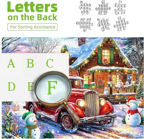 Northern Lights Landscape Jigsaw Puzzles for Adults Fantasy Fairy Cat 1000 Piece Book Room Puzzle for Adults with Letters on Back Challenging Family Puzzle in Kuwait
