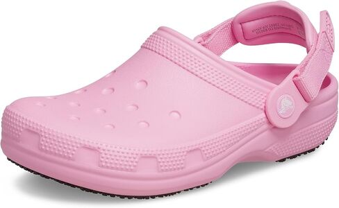 Crocs Unisex Classic Work Clogs Pink Tweed 8 M in Saudi Arabia
