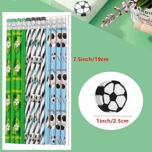 30 قطعة من أقلام الرصاص الرياضية و30 قطعة من ممحاة الكرات الرياضية، أقلام رصاص رياضية خشبية ممتعة مع ممحاة قرطاسية مدرسية ذات طابع رياضي هدايا حفلات أعياد الميلاد لوازم مكتبية للطلاب والأطفال in Kuwait