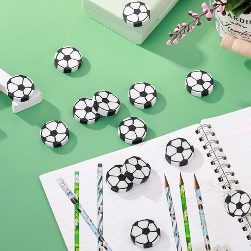 30 قطعة من أقلام الرصاص الرياضية و30 قطعة من ممحاة الكرات الرياضية، أقلام رصاص رياضية خشبية ممتعة مع ممحاة قرطاسية مدرسية ذات طابع رياضي هدايا حفلات أعياد الميلاد لوازم مكتبية للطلاب والأطفال in Kuwait