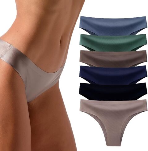 نساء الملابس الداخلية خالفة صفيق بيكيني لا تظهر سراويل داخلية غير مرئية ملخصات قابلة للتنفس لينة تمتد القطن المنشعب in Kuwait
