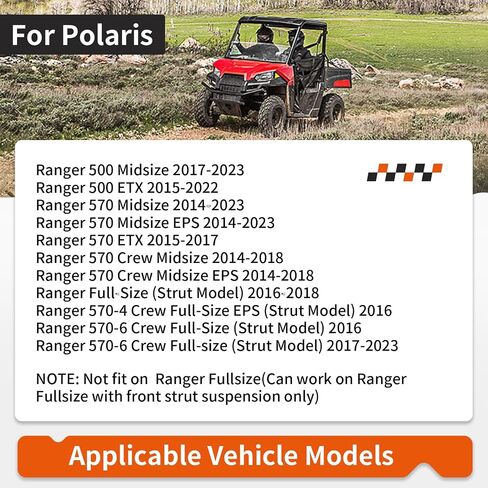 طقم رفع التعليق الأمامي والخلف 2 "ل Polaris Ranger 500 570 Midsize ETX 2014-2023 in Saudi Arabia