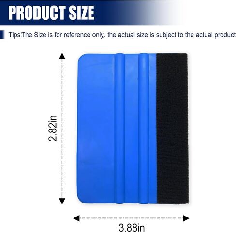 4 Inch Plastic Felt Edge Squeegee, Mini Squeegee Car Window Film Tinting Tool, Vinyl Car Decal Scraper Applicator, Vehicle Wallpaper Smoothing Tool for Window Tint (2PCS) in Saudi Arabia
