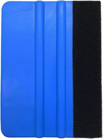 4 Inch Plastic Felt Edge Squeegee, Mini Squeegee Car Window Film Tinting Tool, Vinyl Car Decal Scraper Applicator, Vehicle Wallpaper Smoothing Tool for Window Tint (2PCS) in Saudi Arabia