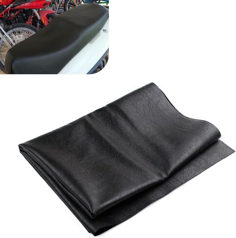Motorcycle Seat Cover, DIY Seat Protector, Suitable for Motorcycle, Scooter or Electric Vehicle (Black, 39.37" x 27.56") in Saudi Arabia