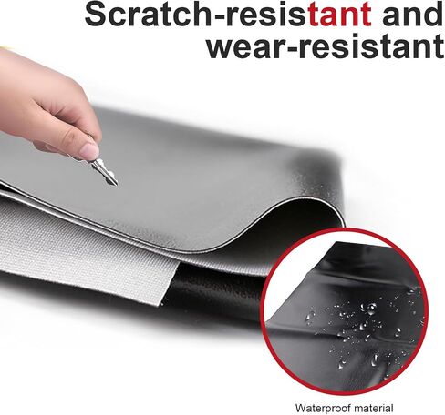 Motorcycle Seat Cover, DIY Seat Protector, Suitable for Motorcycle, Scooter or Electric Vehicle (Black, 39.37" x 27.56") in Saudi Arabia