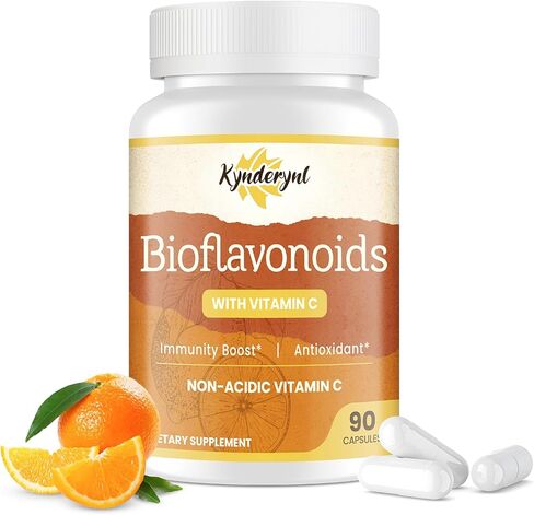 ملحق Bioflavonoid 1100mg مع مكملات فيتامين C 1000mg غير المستحضر ، وملحق نباتي ، خالي من الغلوتين-90 كبسولات الخضار in Saudi Arabia
