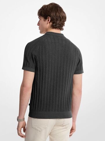Michael Kors Men's Zip Placket Polo in Saudi Arabia
