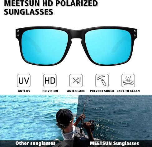 MEETSUN Polarized Sunglasses for Men Women Sports Driving Fishing Glasses UV400 Protection in Saudi Arabia