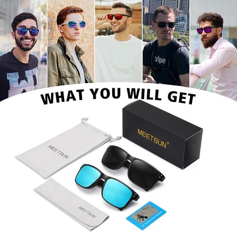 MEETSUN Polarized Sunglasses for Men Women Sports Driving Fishing Glasses UV400 Protection in Saudi Arabia
