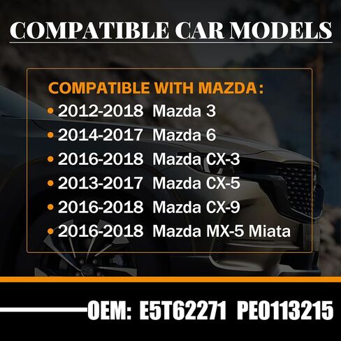 Mass Air Flow Sensor MAF Sensor E5T62271 PE0113215 Compatible with 2012-2018 Mzda 3 for 2014-2017 Mzda 6 for 2016-2018 Mzda CX-3 for 2016-2018 Mzda CX-9 in Saudi Arabia