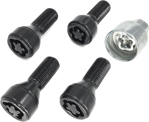 مجموعة من 5 PCS عجلات مسمار المسامير الأقفال 36136792851 متوافقة مع BMW 228I 328D 328I 335I 528I 535D 535I 650I X1 X2 X3 X4 in Kuwait