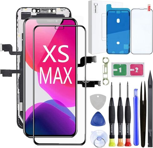 لاستبدال شاشة iPhone 12 Pro Max، شاشة LCD عالية الدقة بالكامل مجموعة رقمية تعمل باللمس ثلاثية الأبعاد مع iPhone 12 Pro Max 6.7 بوصة (الطراز: A2342، A2410، A2411، A2412) متوافق مع أدوات الإصلاح in Kuwait
