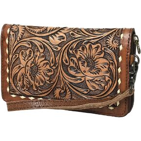 American Darling Women's Wallet Hand-Tooled Genuine Leather Handbag and Ladies Purse in Kuwait