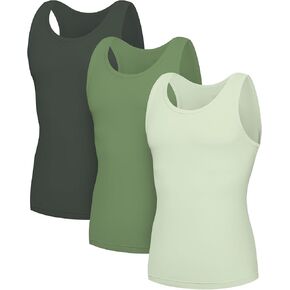 SlumberMee Mens Tank Tops Undershirts Viscose Made from Bamboo Soft Breathable Lightweight Cool Slim Fit A-Shirts Multipack in Saudi Arabia