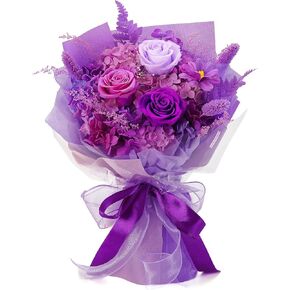 Flowers Gifts for Mom,Flowers Roses Bouquet Gifts for Women,Wife,Grandma and Best Friend/Flower for Delivery Prime/Purple Rose in Saudi Arabia