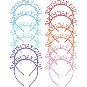 Nenjindz 6 Pack Birthday Headband Plastic Birthday Headbands for Women Adults Glow in the Dark Birthday Crowns Hairband Tiara for Girls Kids Glow Party Gifts in Saudi Arabia