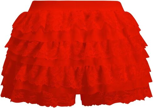 Women's Y2k Ruffle Shorts Lace Layer Bloomers Sexy Booty Mini Skirt Pumpkin Sweet Pettipants in Saudi Arabia