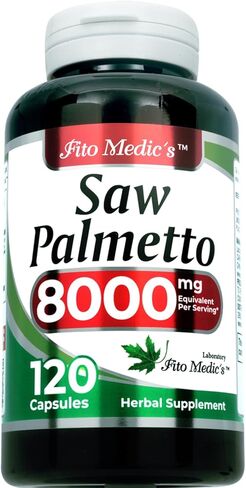 فيتو Medic's Saw Palmetto | رأى كبسولات بالميتو | 120 كبسولات | مستخلص مركّز | ملحق عشبي قابل للامتصاص للغاية in Saudi Arabia