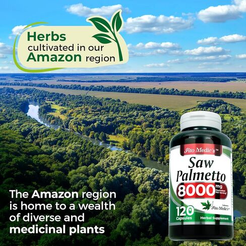 فيتو Medic's Saw Palmetto | رأى كبسولات بالميتو | 120 كبسولات | مستخلص مركّز | ملحق عشبي قابل للامتصاص للغاية in Saudi Arabia