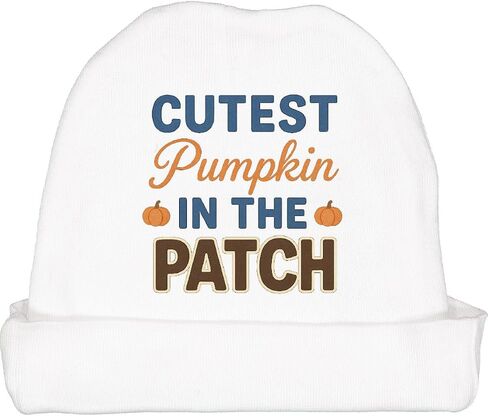 inktastic Cutest Pumpkin in The Patch Fall Thanksgiving Baby Beanie Hat in Saudi Arabia
