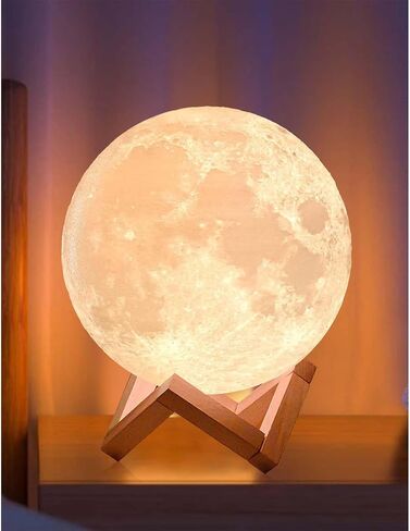 CPLA MOON LAMP ترقية 128 ألوانًا ، هدايا للنساء رجال ، أصدقاء لها أختها ، عيد الميلاد ، عيد ميلاد ، الذكرى السنوية ، هدايا الاحترار المنزلية الجديدة ، القطر 7.1 بوصة in Saudi Arabia