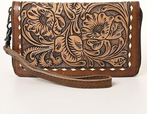 American Darling Women's Wallet Hand-Tooled Genuine Leather Handbag and Ladies Purse in Kuwait