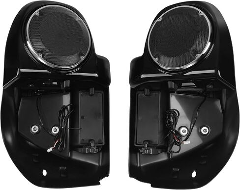Green-L Lower Vented Fairing with 6.5" Speaker Pods and LED Turn Signals Light Kit Fit for Harley Touring Road King Street Glide Electra Glide Ultra 2014-2024 in Saudi Arabia