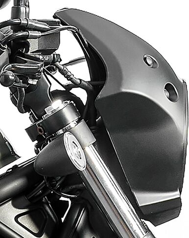 Motorcycle Front Headlight Fairing Cowl with Black Windshield Deflector Windscreen Visor Compatible with Rebel 500 CMX500 2018 2019 2020 2021 2022 2023 2024 2025, Black in Saudi Arabia