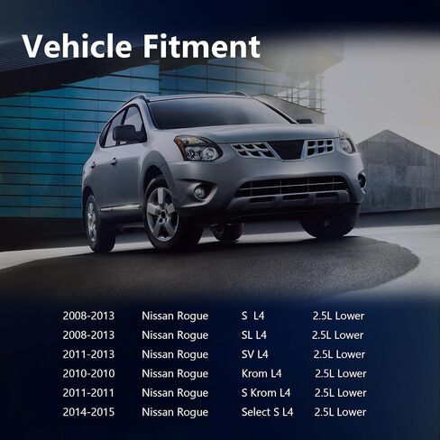 عموم زيت المحرك السفلي مع قابس الصرف لصالح Nissan Rogue 2008-2013 ، Rogue Select 2014-2015 L4 2.5L (GASKET NOT LING) استبدل# 11110-JG31A ، 264-539 ، 264539 ، 11110JG31A in Kuwait