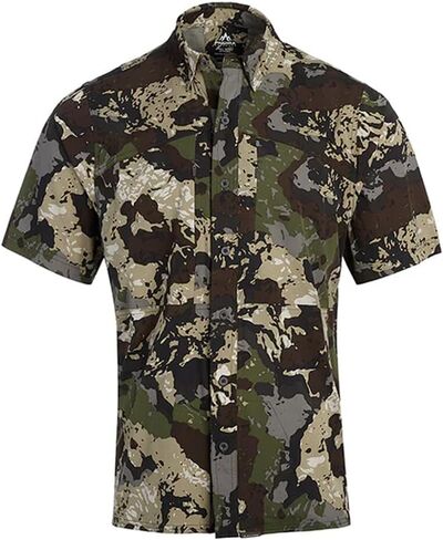 Pnuma Outdoors Shooter Shirt Short Sleeve, Stretch Polyester, Zippered Pockets, Odor Control in Saudi Arabia