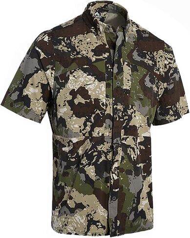Pnuma Outdoors Shooter Shirt Short Sleeve, Stretch Polyester, Zippered Pockets, Odor Control in Saudi Arabia